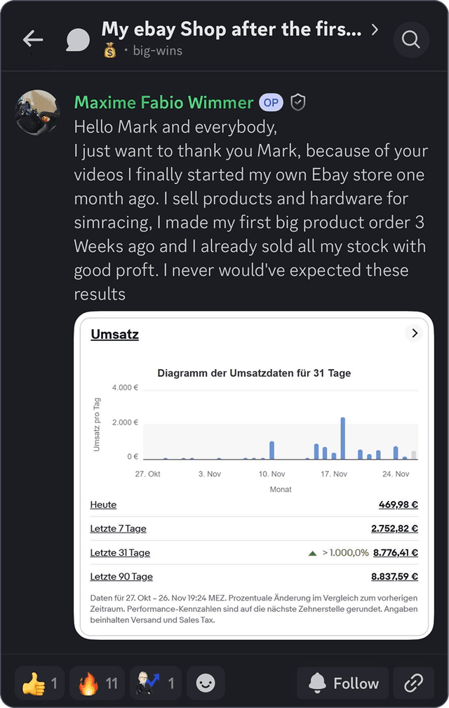 Community testimonial