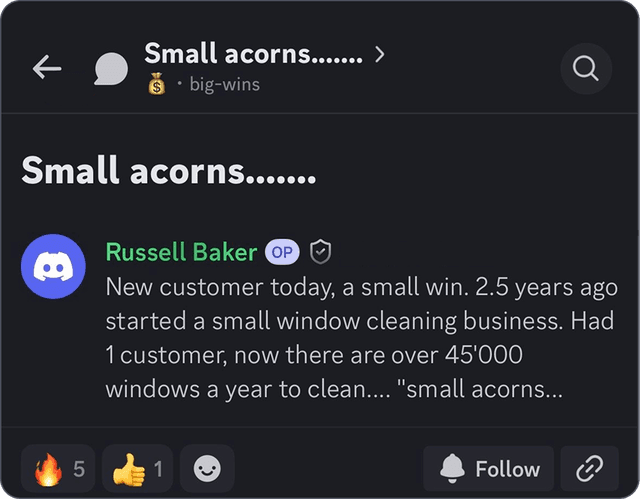 Community testimonial