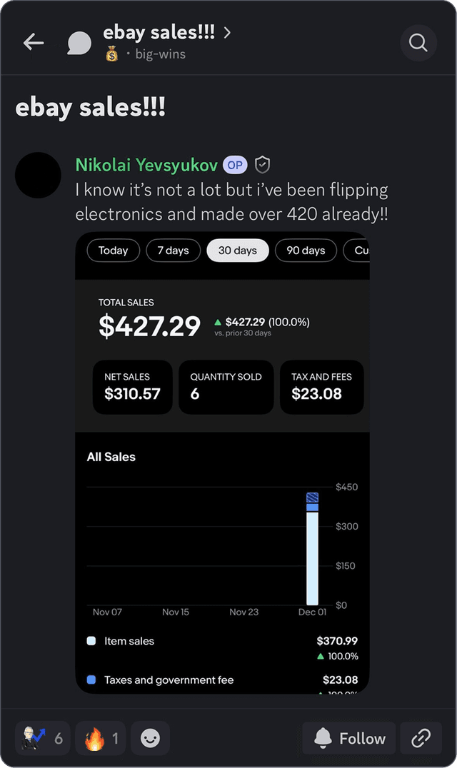 Community testimonial