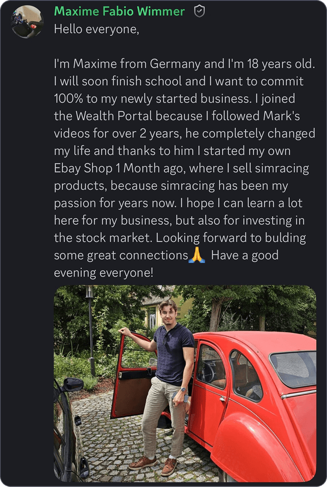 Community testimonial